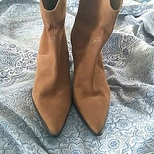 Zara suede booties 38 EUC